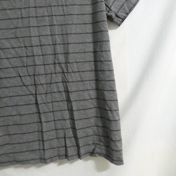 MEXX | xl - extra large | Men's Striped Grey Polo Short Sleeve Shirt - Picture 13 of 15